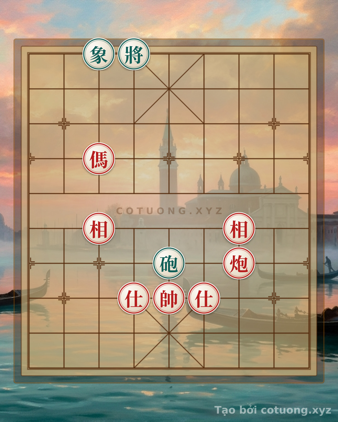 Thế cờ: The Secret 'Cannon Horse Ambush': A Classic Xiangqi Strategy That Defeats the Black Cannon Elephant in One Move! — Cờ Tướng Online