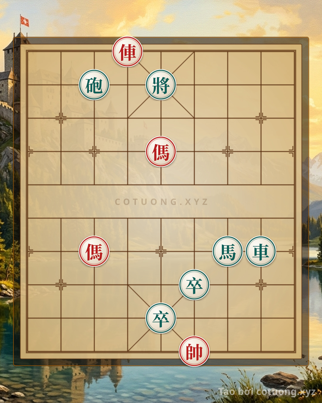 Challenge: Red General Chess: Double Horse vs. Trapped Cannon - Lesson in Checkmate from the Opening - Can you solve it?