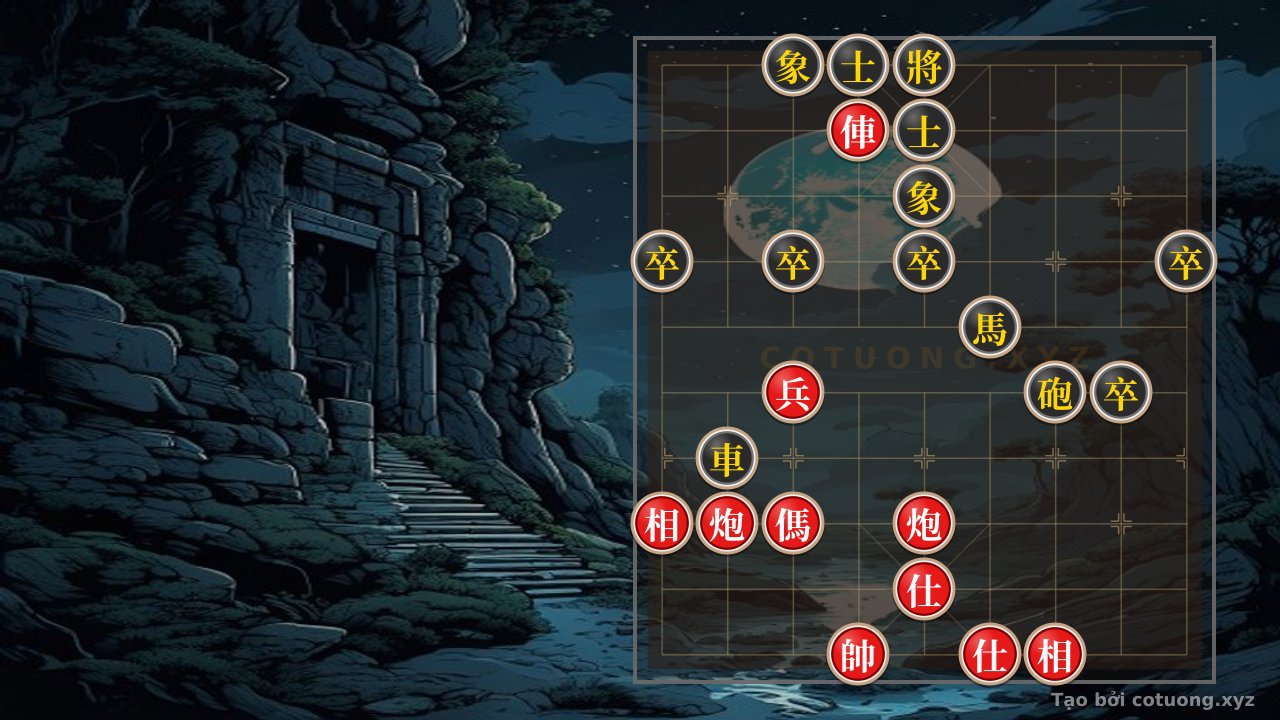 Thế cờ: Xiangqi Master's Secret: The Two Rooks, Two Cannons, Horse and Pawn vs. Dense Black Pawns - Legendary #d441 Position — Cờ Tướng Online