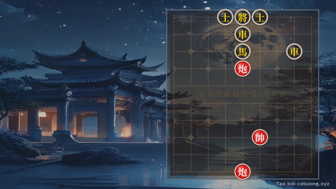 Thế cờ: Black Rook Attacks, Red Cannon Counters: Xiangqi Position Evaluation — Cờ Tướng Online