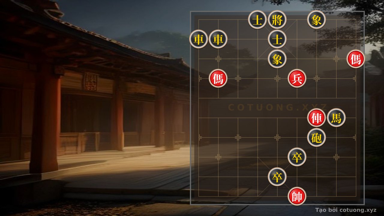 Thế cờ: Super Difficult Xiangqi: Double Horse vs. Black Chariot - Master Counterattack Strategy — Cờ Tướng Online