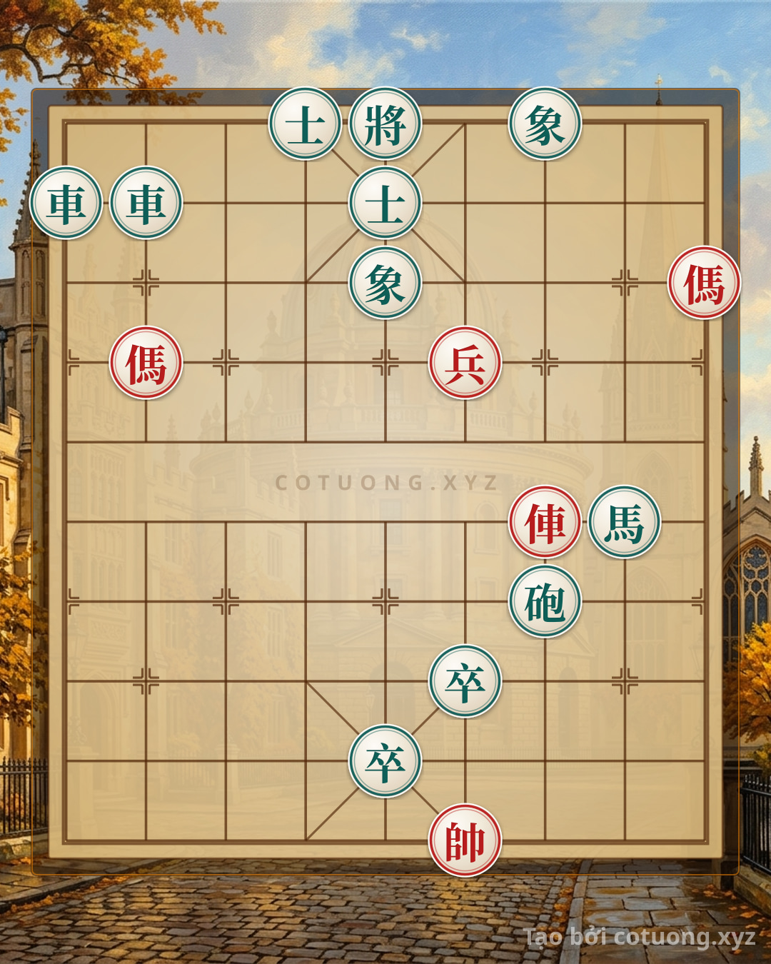 Challenge: Super Difficult Xiangqi: Double Horse vs. Black Chariot - Master Counterattack Strategy - Can you solve it?