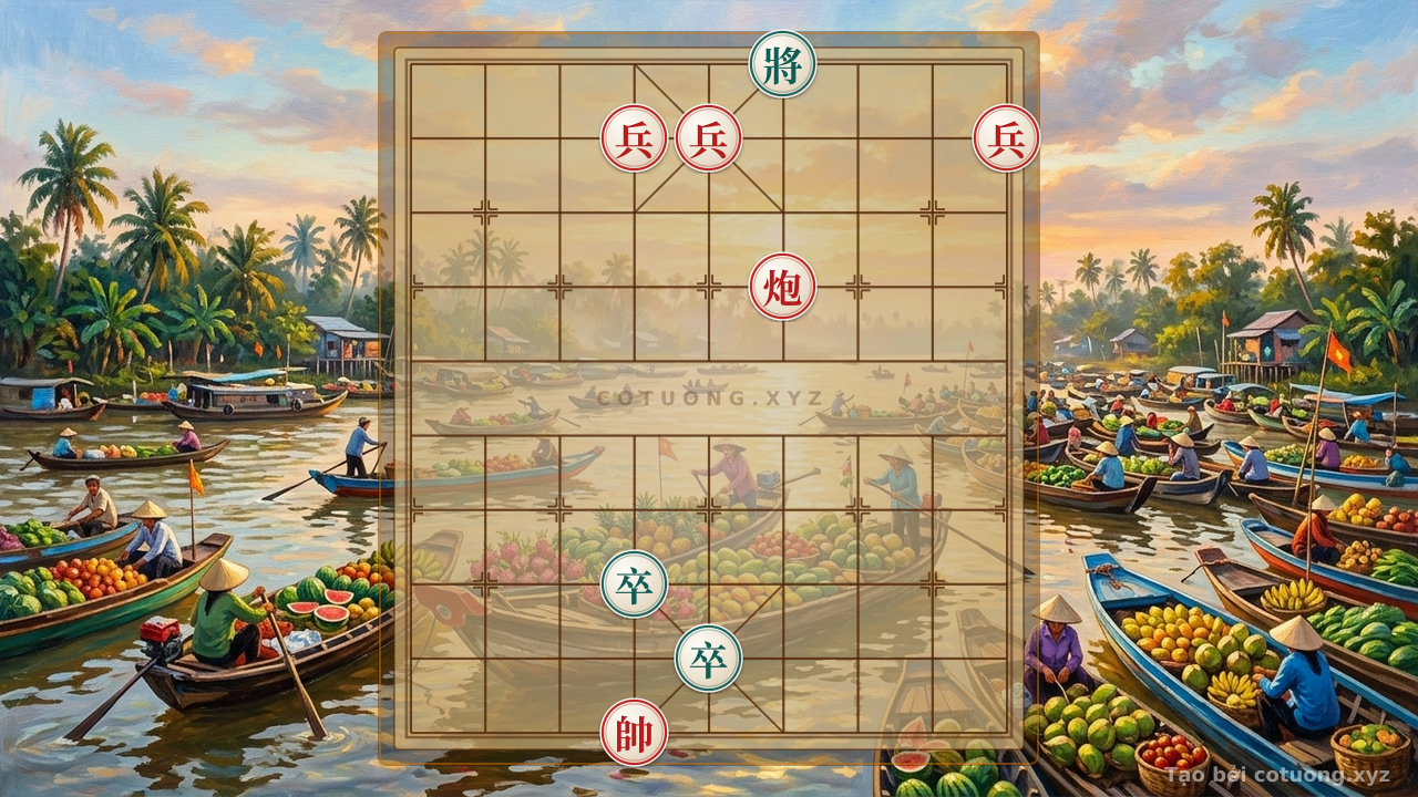 Thế cờ: Red General's Trap: The Empty Cannon Siege - Core Tactical Tips — Cờ Tướng Online