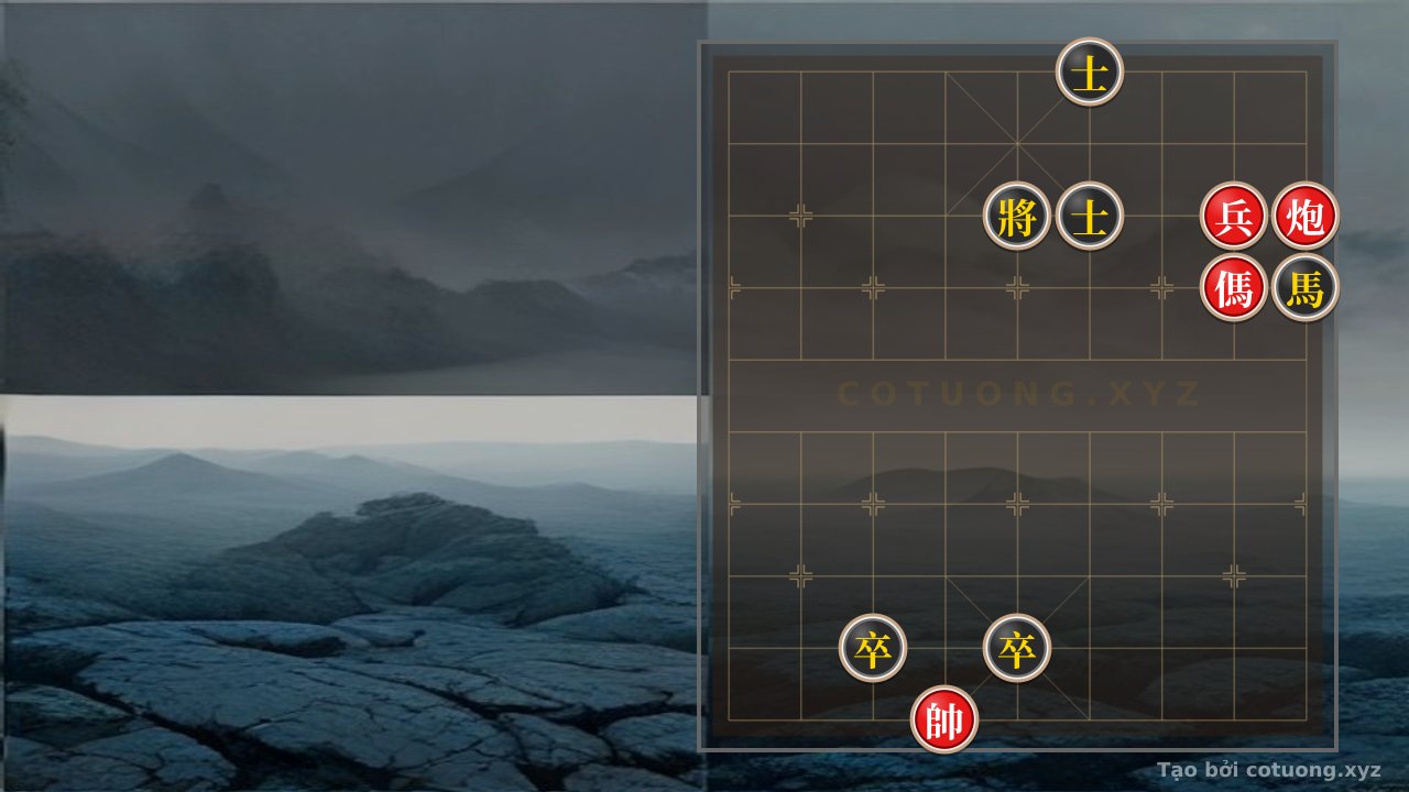 Thế cờ: Red Cannon Exposed on Row 8: Defense and Counterattack Strategies in Xiangqi — Cờ Tướng Online