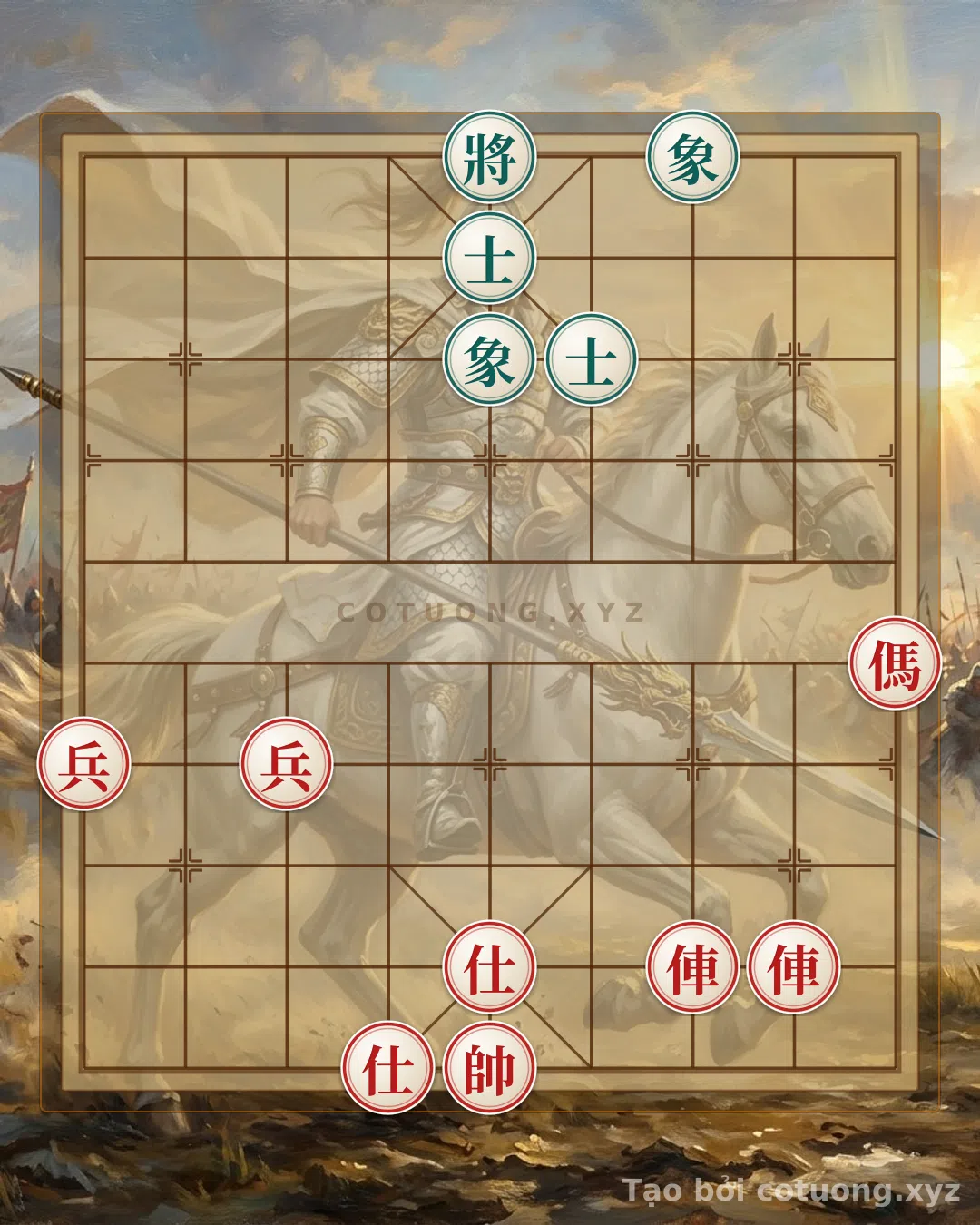 Challenge: The Mystery of the Red General's Siege: The Horse's Gambit and Escape Tactics - Can you solve it?