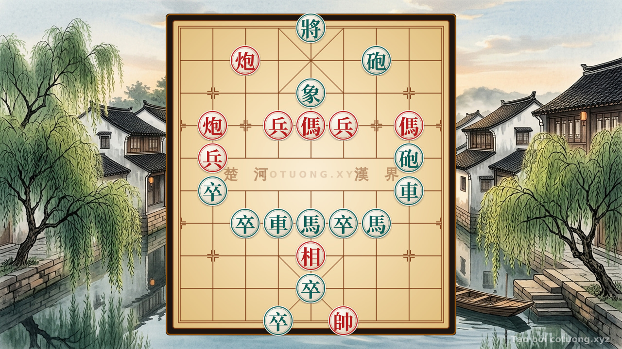 Thế cờ: Defensive Counterattack: How Red Turned a Desperate Battle — Cờ Tướng Online