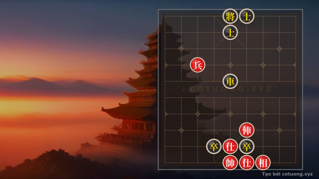Thế cờ: Xiangqi Master's Secret: Rook Pawn 2 Advisors Elephant vs. Rook 2 Pawns 2 Advisors - A One-Move Miracle — Cờ Tướng Online