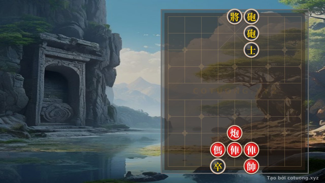 Thế cờ: Xiangqi: Red Cannon 'Empty' Hits Black Advisor - The Legendary 'Horse Opening' Formation — Cờ Tướng Online