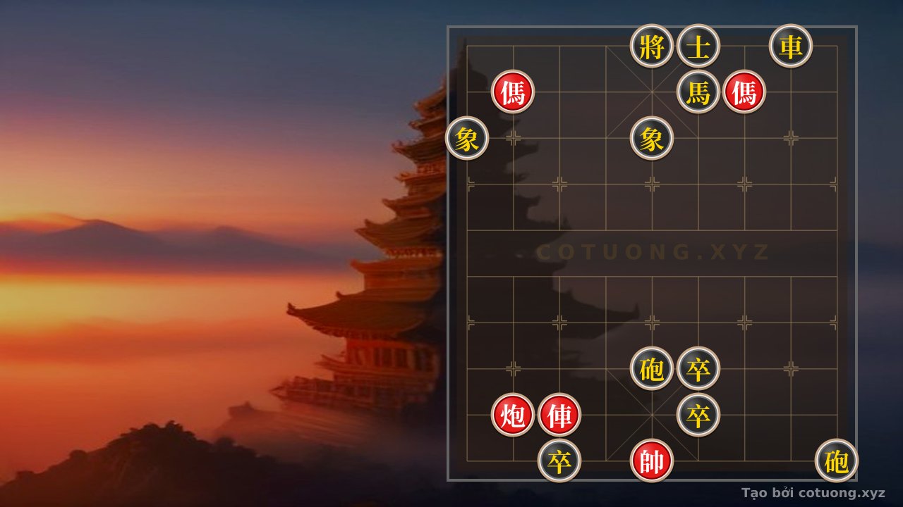 Thế cờ: Xiangqi: The Art of Red Double Horses and Black Defense - Winning Strategies — Cờ Tướng Online