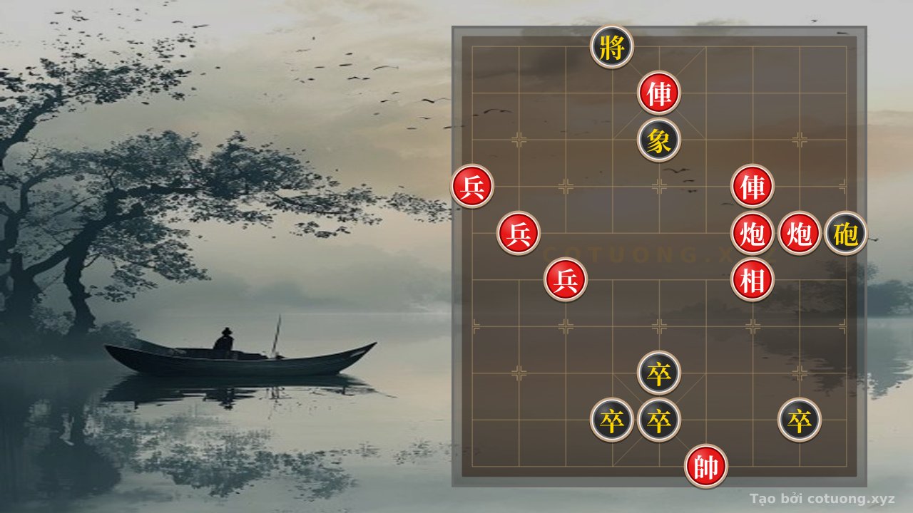 Thế cờ: Key Position: Red Chariot 'Pierces' Black General - Defensive Tactics for Black Player — Cờ Tướng Online