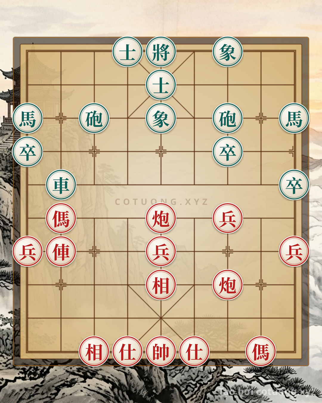 Challenge: Red General's Strategy: Double Horses Interlocking, Cannon Straight Attack - Legendary Tactics - Can you solve it?