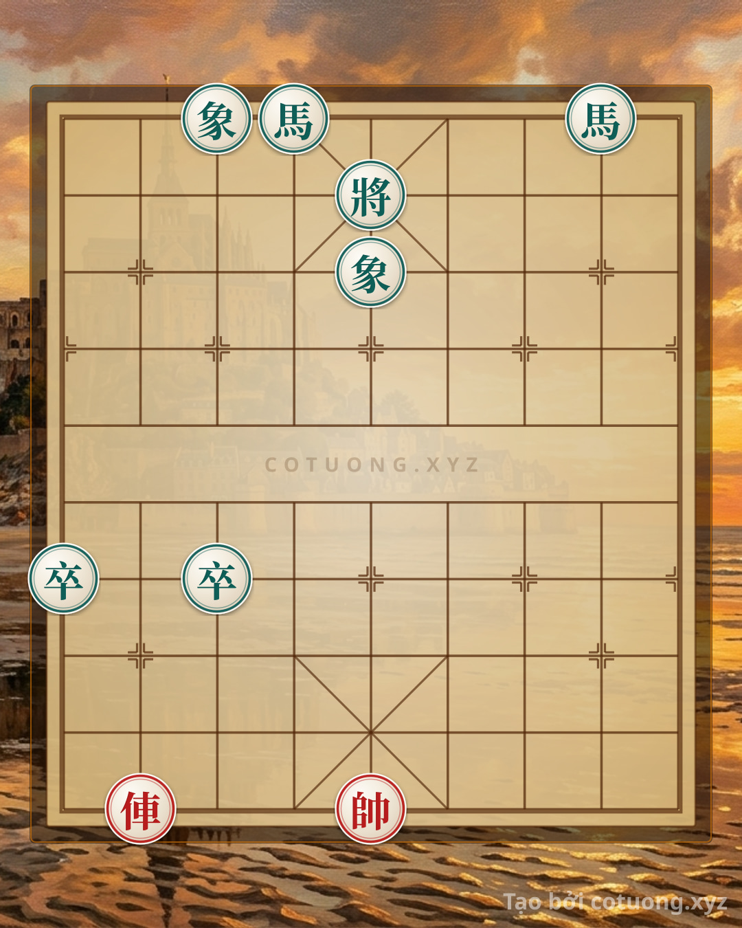 Challenge: Aggressive Defense: Red Chariot on File 8 Pierces, Formation of 2 Elephants and 2 Horses to Counterattack – The Secret of the Black Player - Can you solve it?