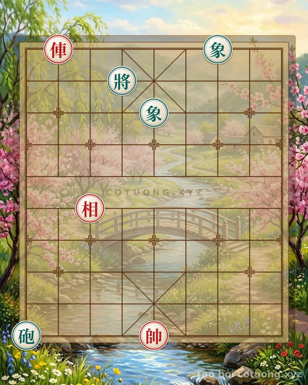 Thế cờ: The 'Red Chariot on the 8th File' Position - The Defensive Architecture of the Red General in the Battle of Bach Dang — Cờ Tướng Online
