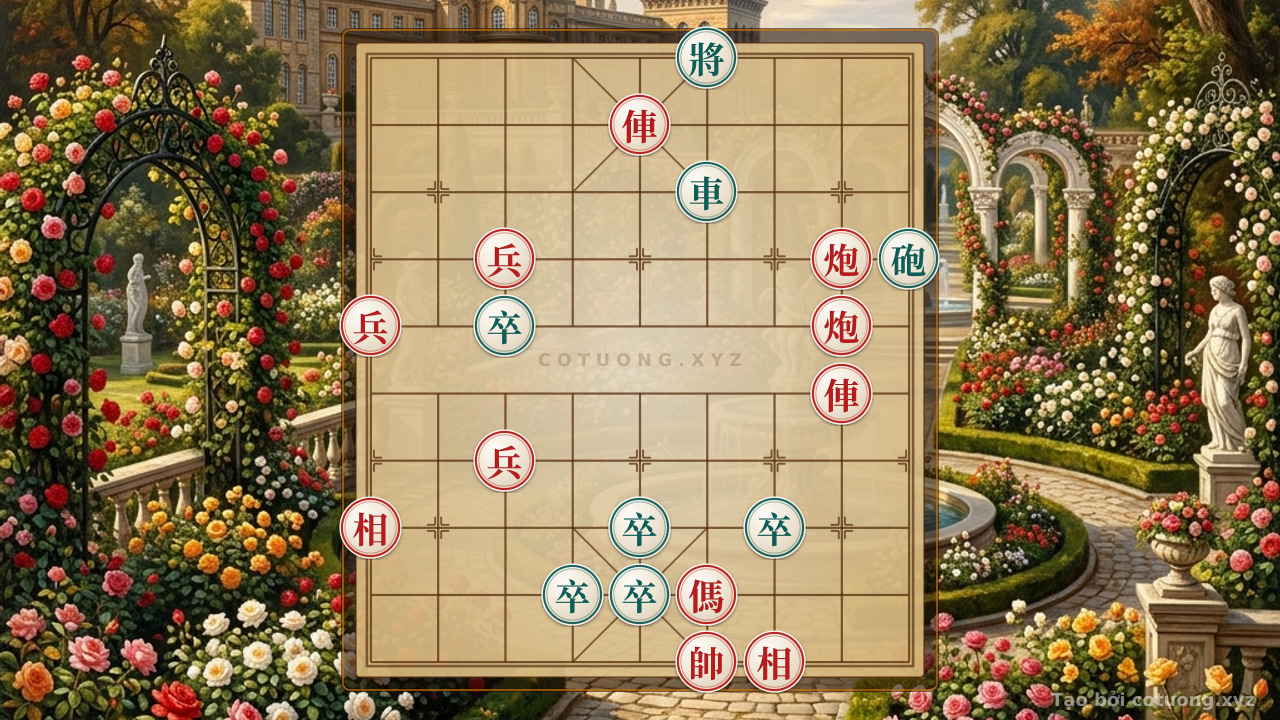 Thế cờ: Red Chariot Retreats 5-9: Hidden Threat on the Offensive — Cờ Tướng Online