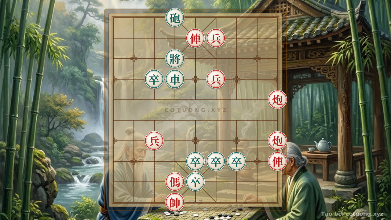 Thế cờ: Red General Chess: Strategy for Empty Cannon and Rook Thrust — Cờ Tướng Online
