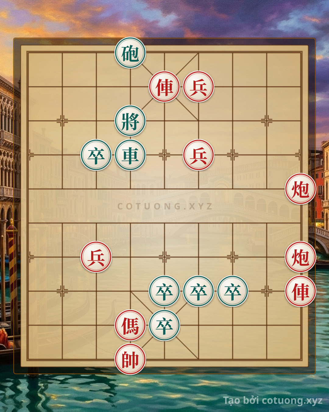 Challenge: Red General Chess: Strategy for Empty Cannon and Rook Thrust - Can you solve it?