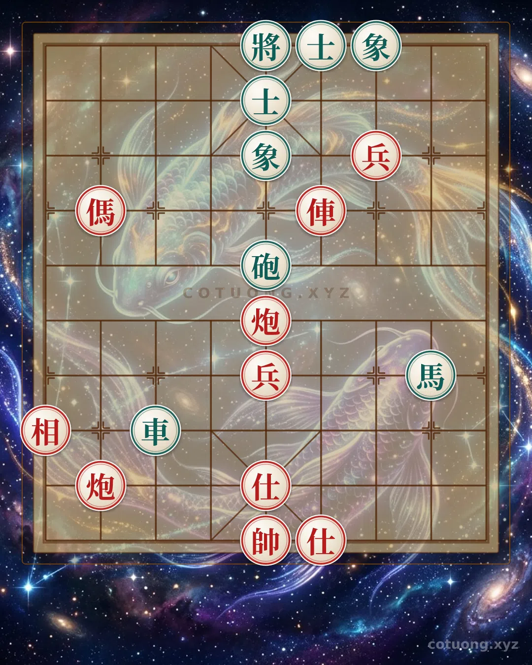 Thế cờ: Hidden Jianghu Chess #4cb4: When the Red Chariot and Cannon Clash with the Black General's Reveal - The Ultimate Cannon Trap Strategy — Cờ Tướng Online