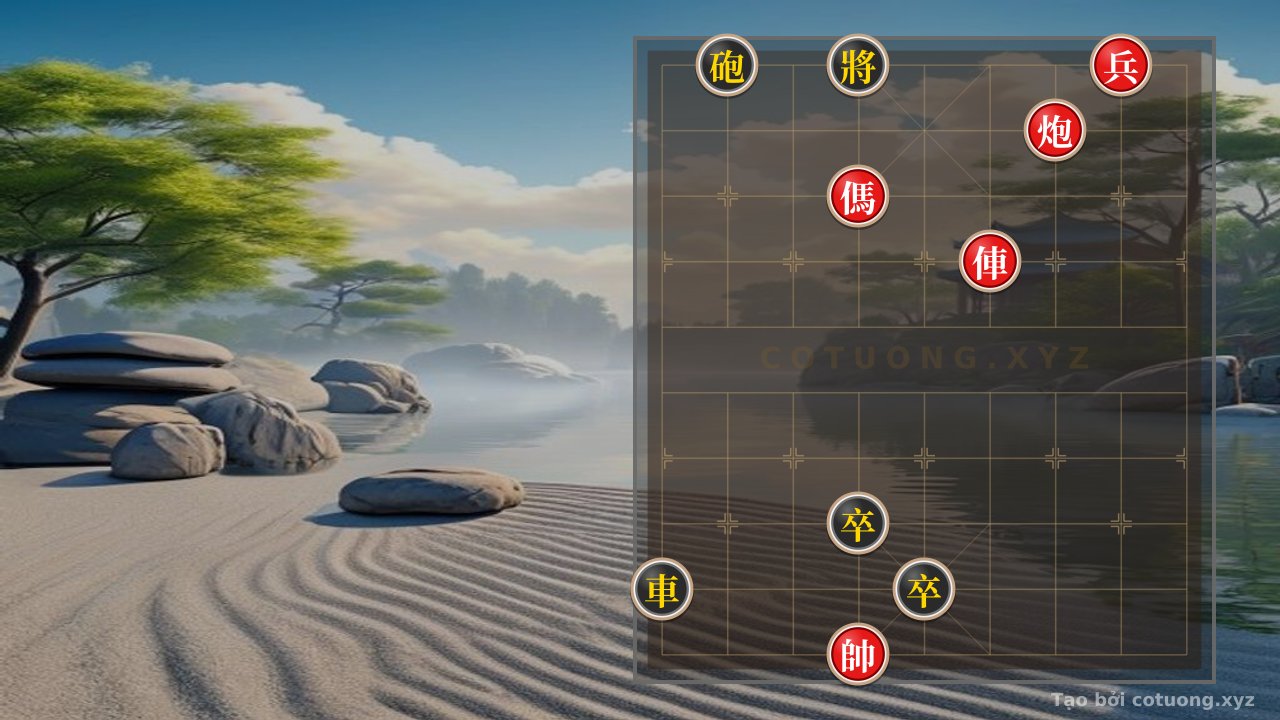 Thế cờ: Xiangqi: Mastering the Checkmate from the Black Cannon's Trapped Position — Cờ Tướng Online