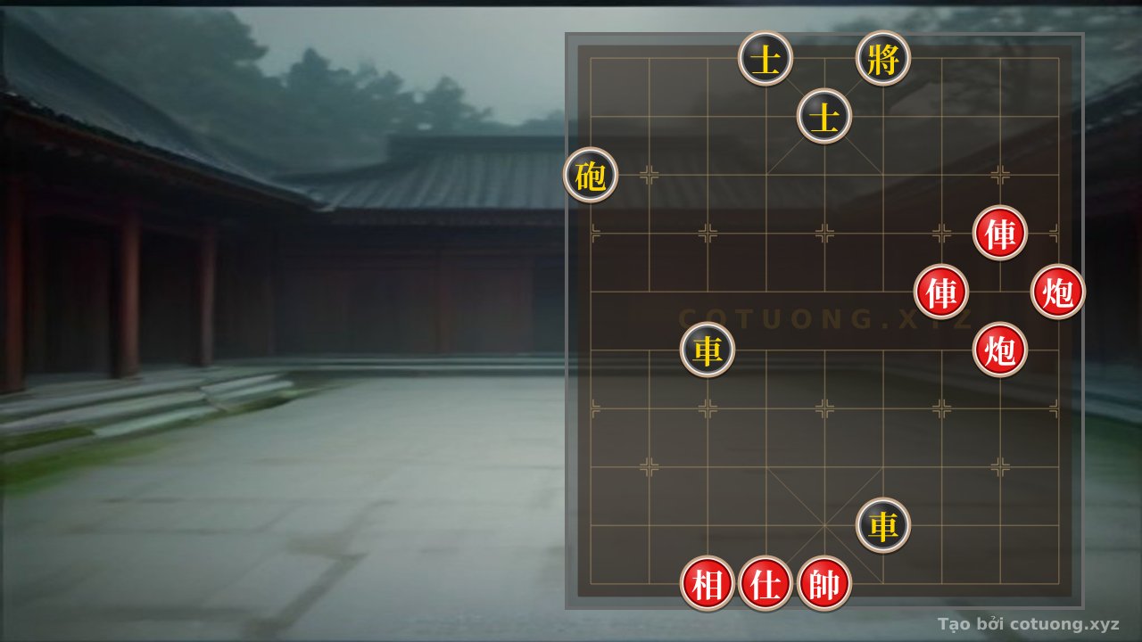 Thế cờ: Xiangqi: Black Chariot Escape from Pin, Red Cannon Direct Attack - Tactical Tips for Red — Cờ Tướng Online