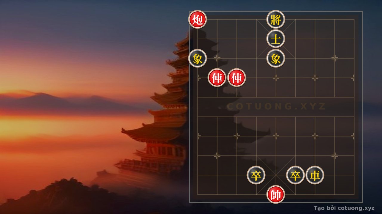 Thế cờ: Xiangqi Super Difficult: Red Cannon at 9th File 10th Rank - Tactical Blitz — Cờ Tướng Online