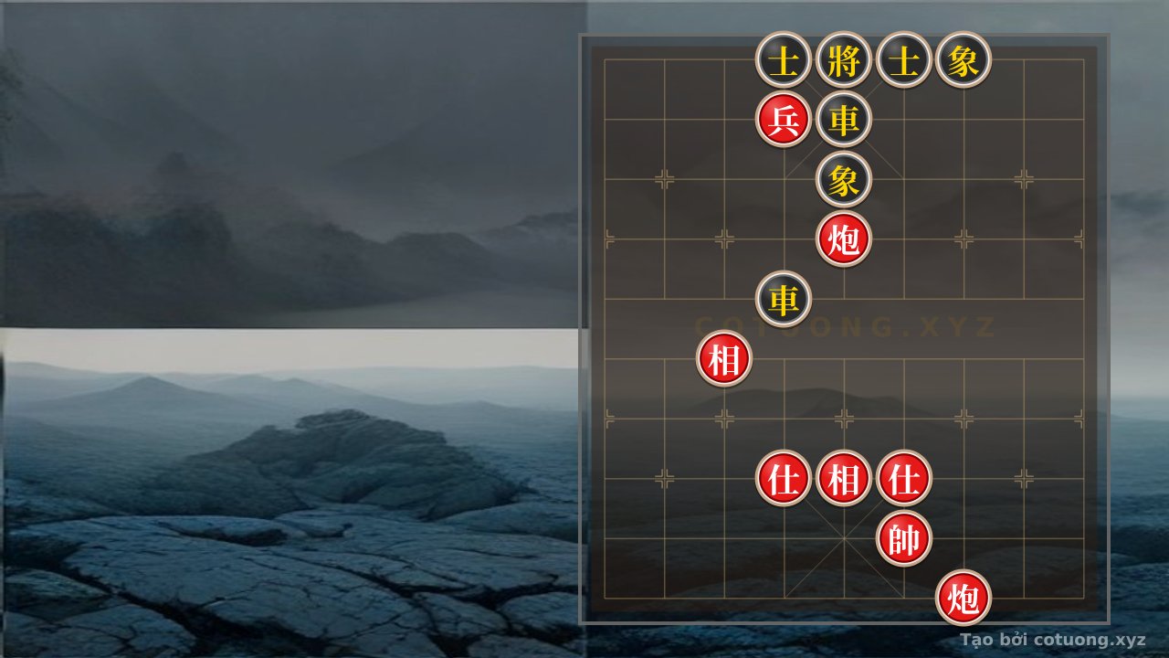 Thế cờ: The Deadly Trap: Black Rook at 5,9 Waits for Red Cannon at 3,1 — Cờ Tướng Online