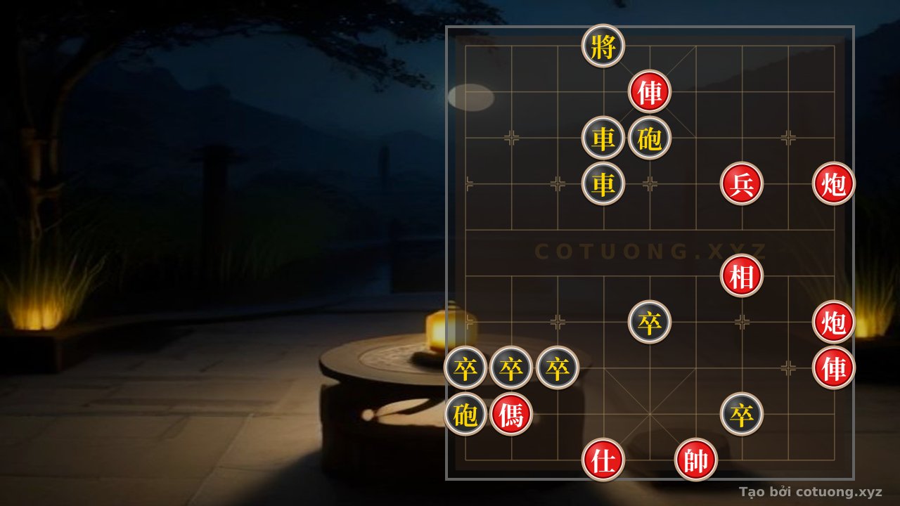 Thế cờ: Cờ Tướng Cổ: Xe Đỏ Áp Đảo Xung Thiên - Chiến Thuật Phá Trận 3 Nước — Cờ Tướng Online
