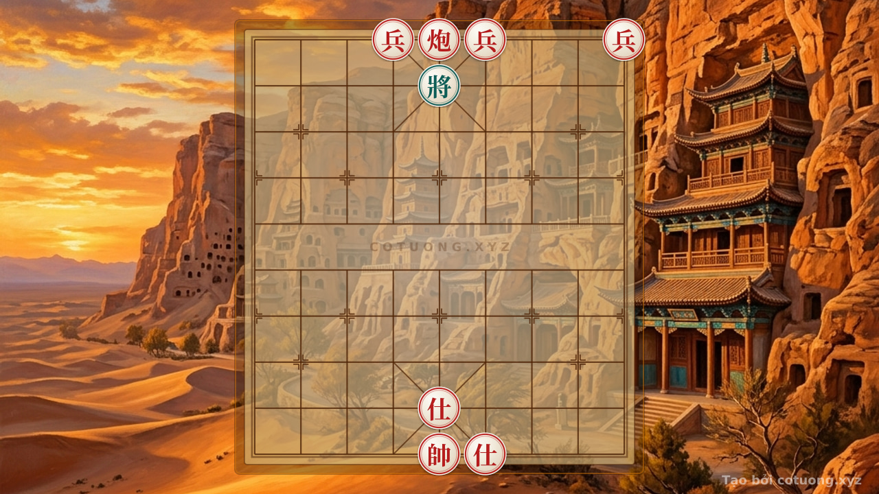 Thế cờ: The 'Three Cannons' Trap - The Most Brutal Endgame That Black King Must Suffer — Cờ Tướng Online