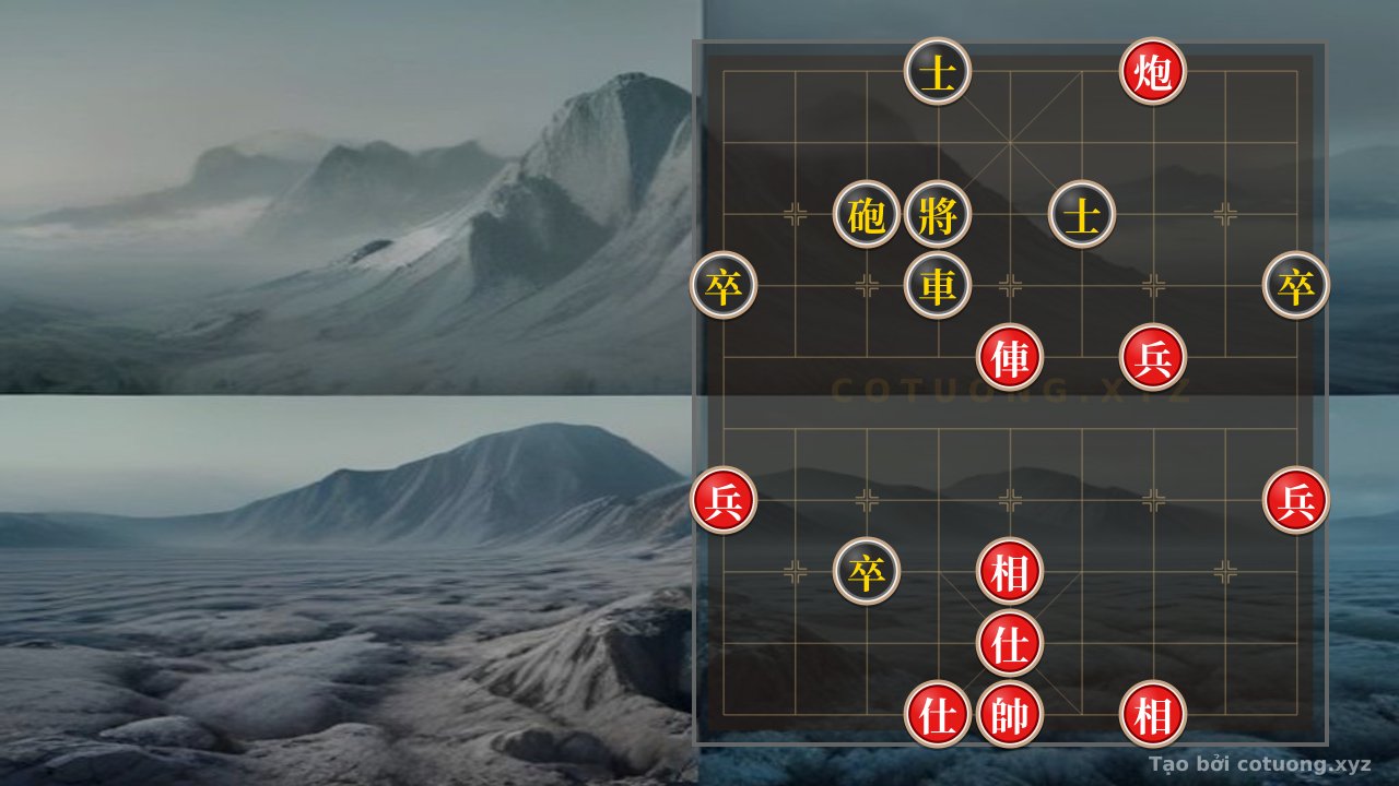 Thế cờ: The Ultimate Xiangqi Strategy: The Red Chariot and Cannon Triple Threat Shatters the Black Chariot-Cannon Defense - The Supreme Tactical Strike — Cờ Tướng Online