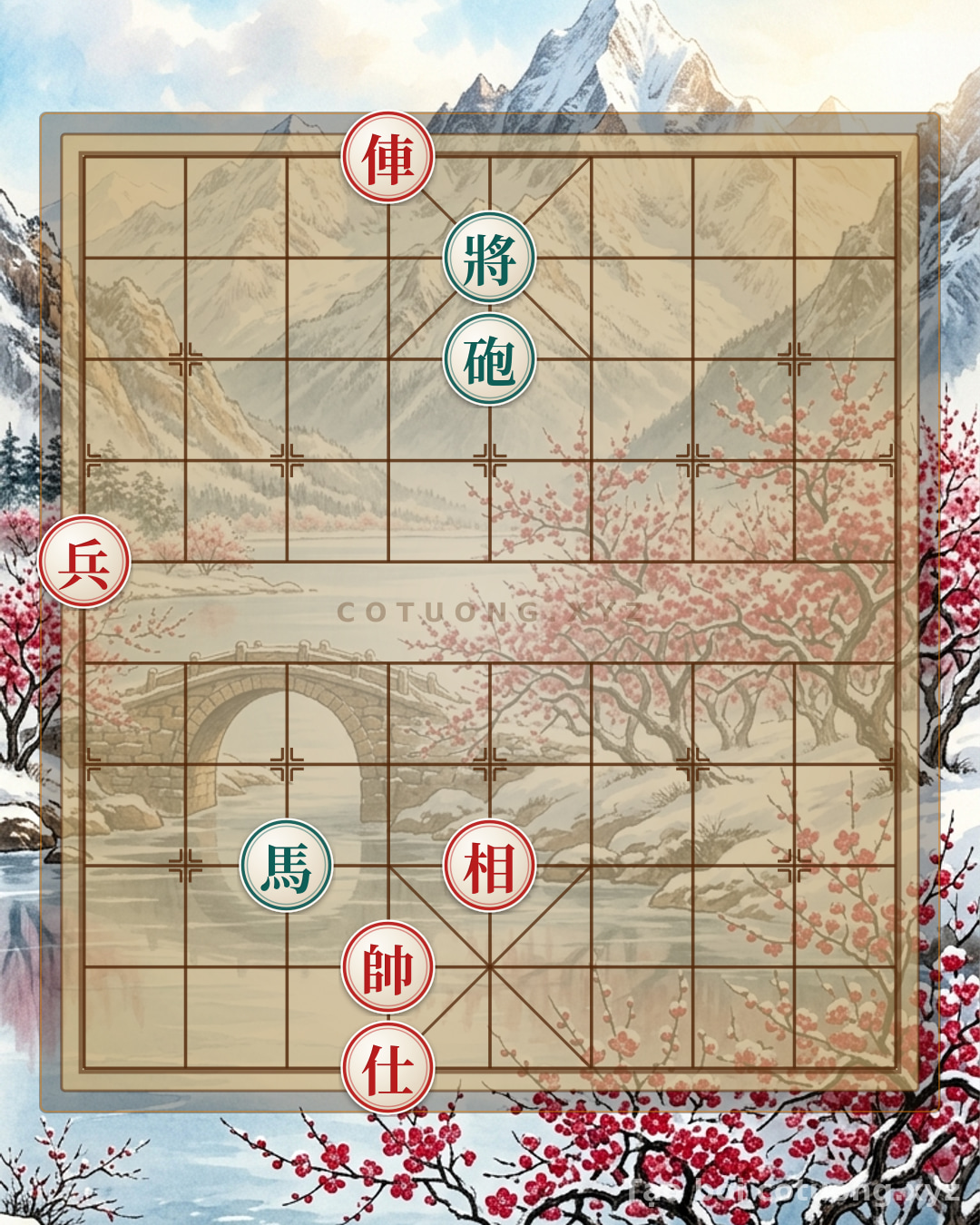 Thế cờ: Black's Strong Defense: Red Rook on File 6 Threatens, Black Cannon on File 5 Prepares Counterattack — Cờ Tướng Online