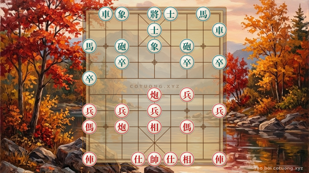 Thế cờ: Red General Chess: The 'Empty Cannon' Strategy and Black's Defensive Tactics — Cờ Tướng Online