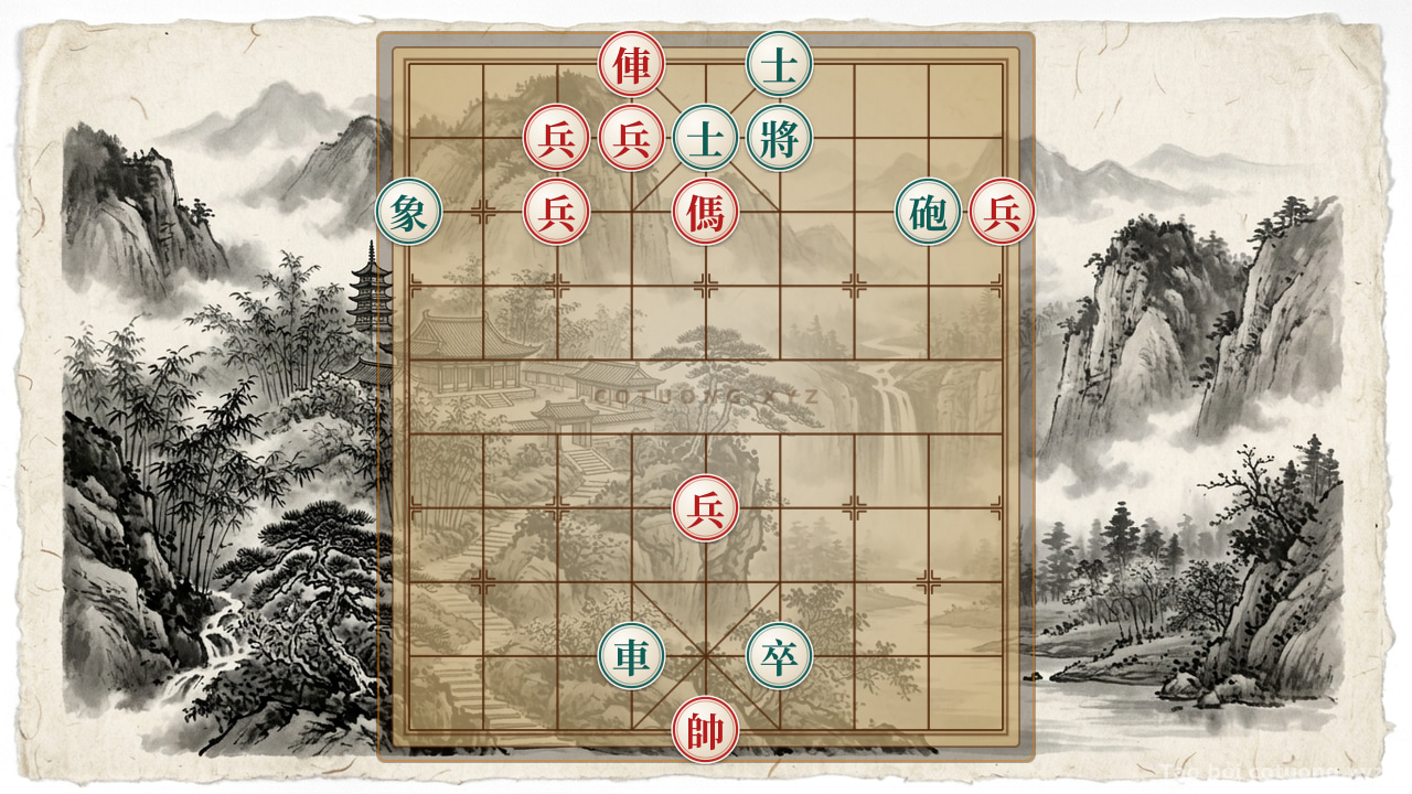Thế cờ: Xiangqi: High-Level Defensive Tactics When Facing a Red Chariot's Straight Rook 6 — Cờ Tướng Online
