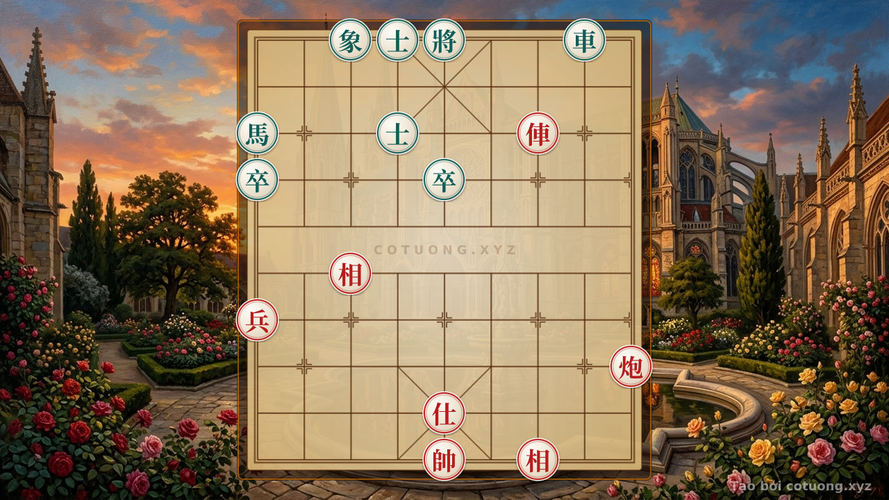 Thế cờ: 'Cannon Empty Thrust' - Secret Tactics for a Quick Attack Winning Strategy in the 8/10 Chess Formation with Red Chariot on File 3, Cannon on File 1: The 'Lightning Breaker' Strategy for the Red Player — Cờ Tướng Online
