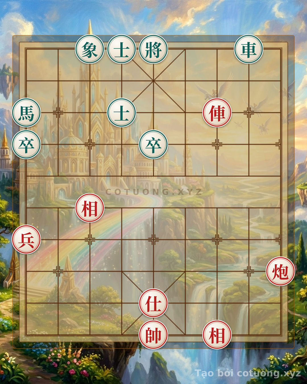 Thế cờ: 'Cannon Empty Thrust' - Secret Tactics for a Quick Attack Winning Strategy in the 8/10 Chess Formation with Red Chariot on File 3, Cannon on File 1: The 'Lightning Breaker' Strategy for the Red Player — Cờ Tướng Online