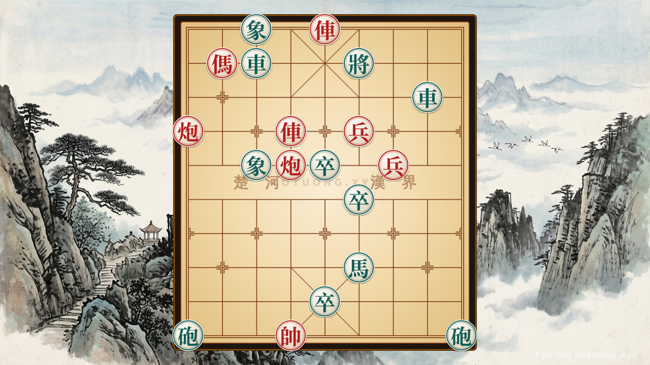 Thế cờ: The Perpetual Trap: Red Rook on 5th Rank 10 - The Waiting Trap — Cờ Tướng Online
