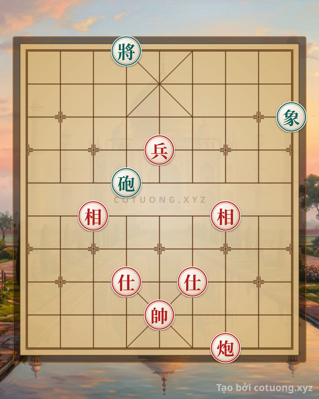 Challenge: Xiangqi (Chinese Chess) Formation: Red Cannon Chariot 2 Advisors 2 Elephants vs. Black Cannon Elephant - Winning Strategy - Can you solve it?