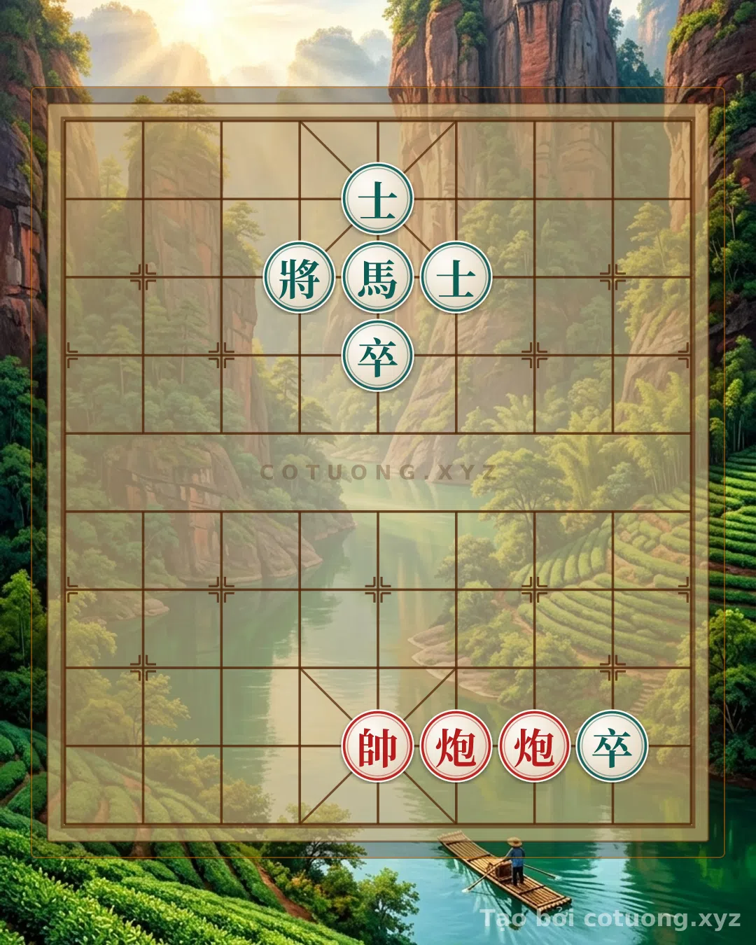 Thế cờ: The Secret Move to Break the Checkmate: Black Transforms Passive Defense into a Decisive Counterattack in Just 3 Moves — Cờ Tướng Online