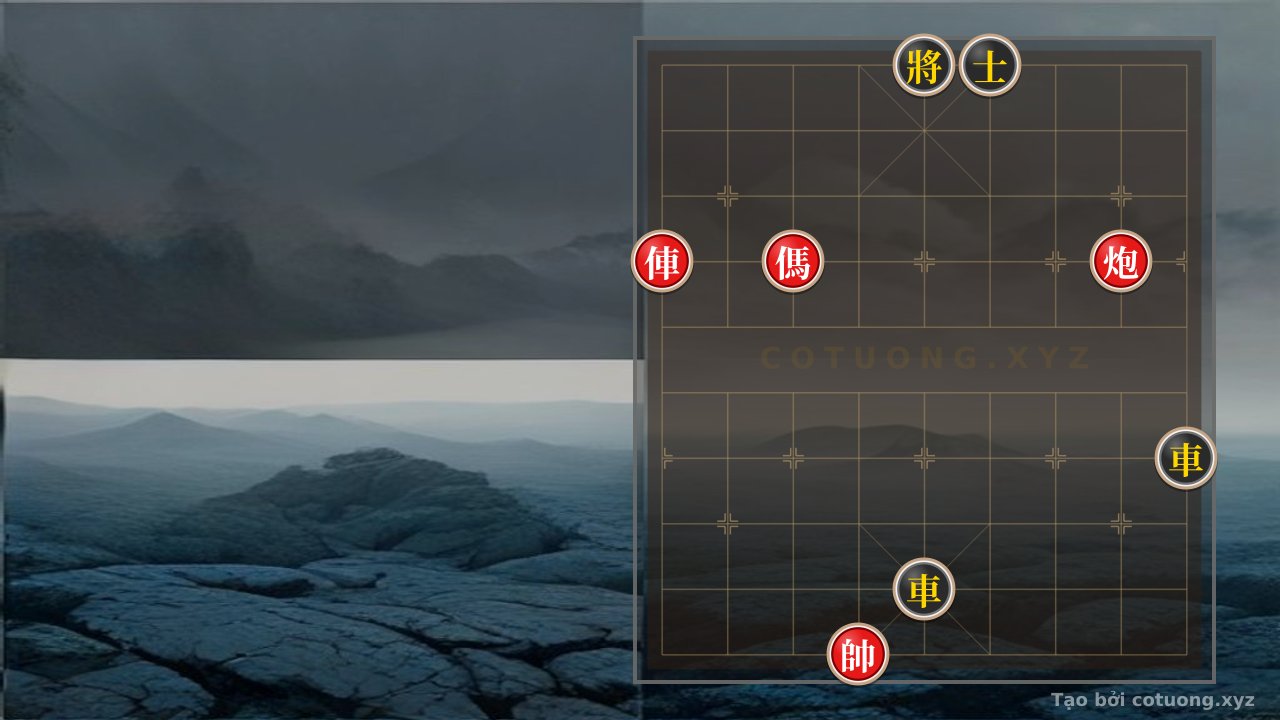 Thế cờ: Xiangqi: Red Cannon Attacks Stuck Black Chariot — Cờ Tướng Online