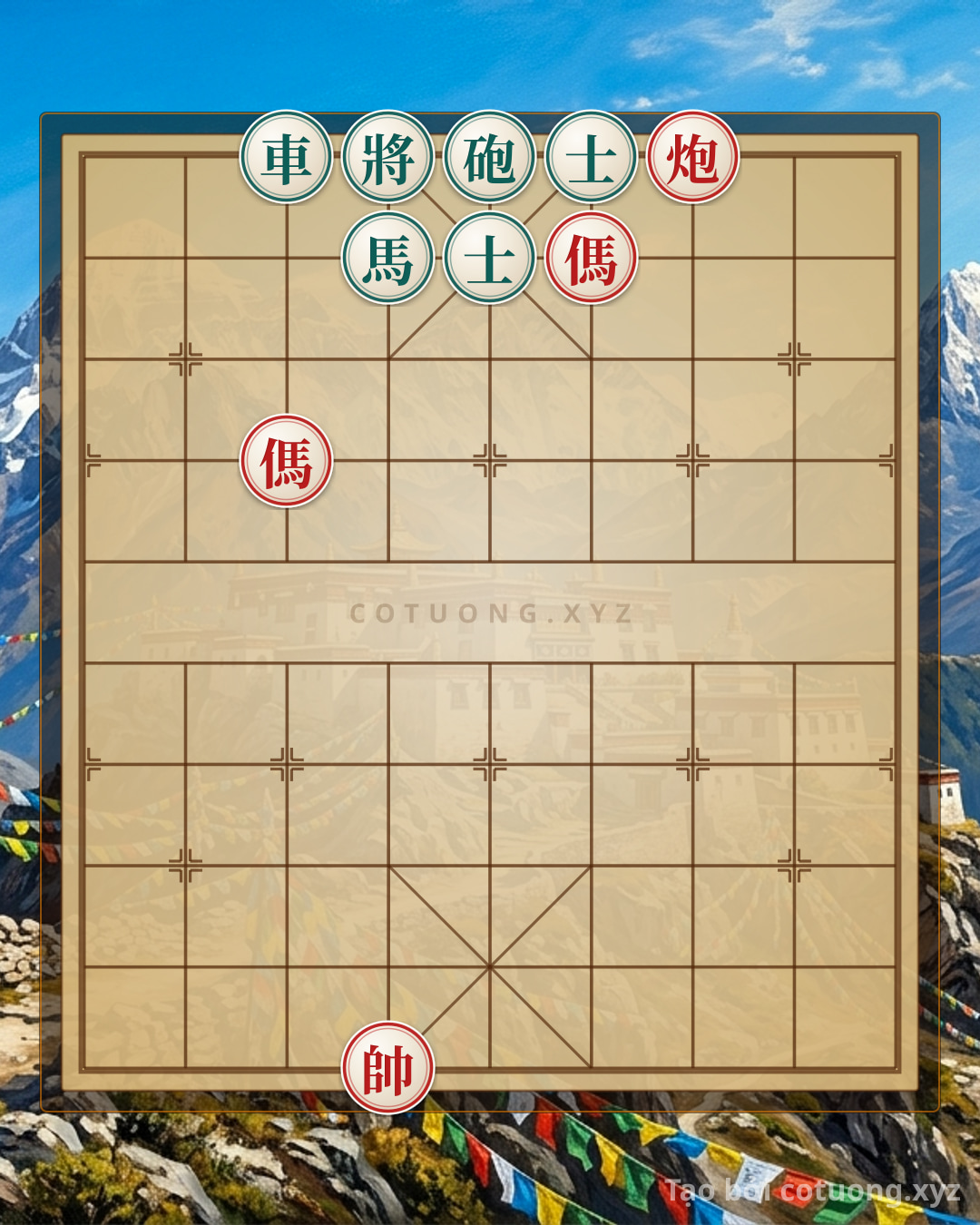 Challenge: Practical Tactics: Cannon 2 Horses vs. Chariot Cannon Horse 2 Advisors - Extremely Deep and Sophisticated - Can you solve it?
