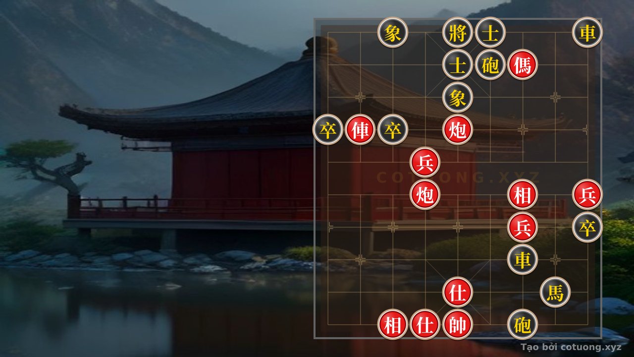 Thế cờ: Xiangqi: The Art of Black's Defense in the Double Horse Face-to-Face Formation — Cờ Tướng Online