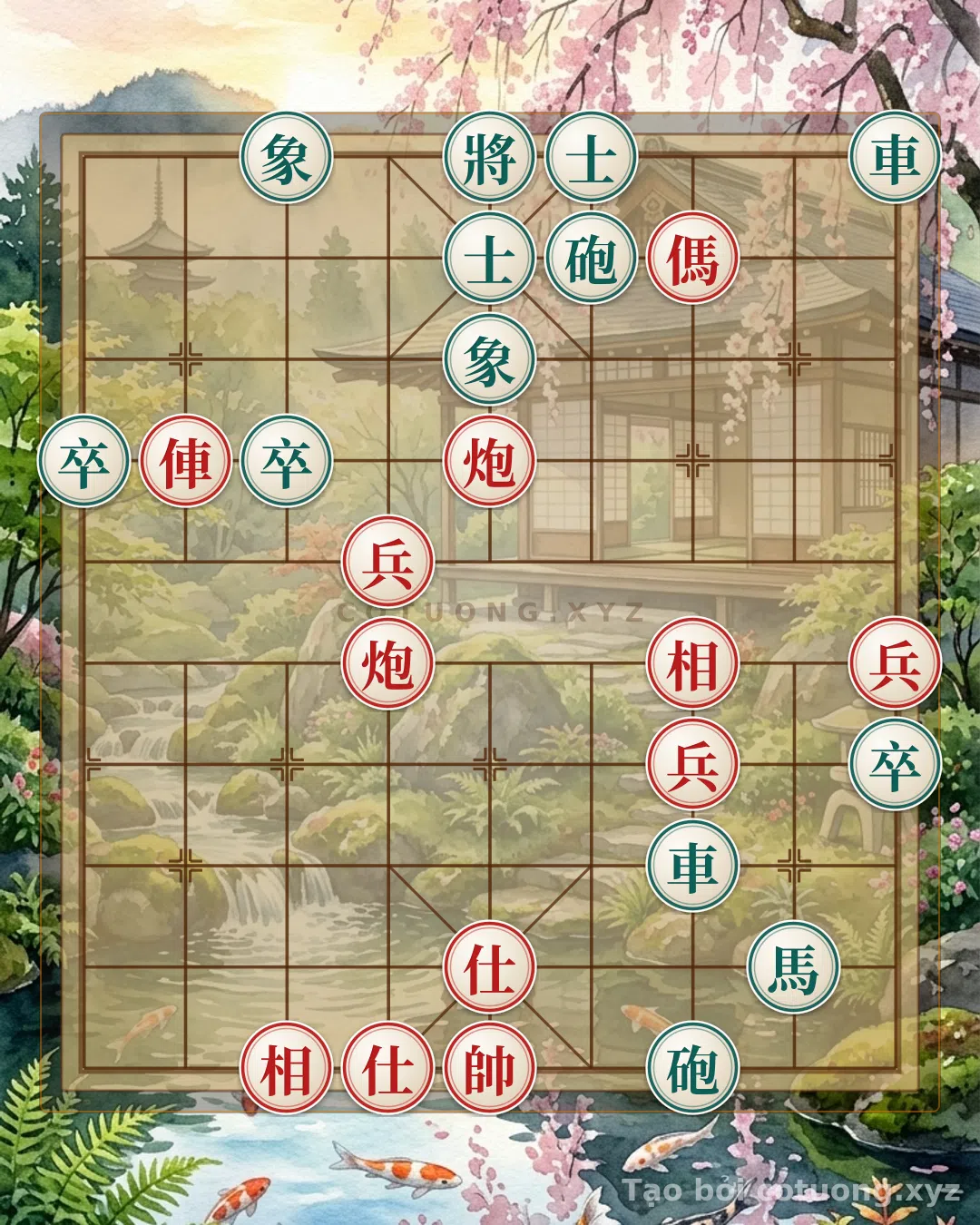 Challenge: Xiangqi: The Art of Black's Defense in the Double Horse Face-to-Face Formation - Can you solve it?