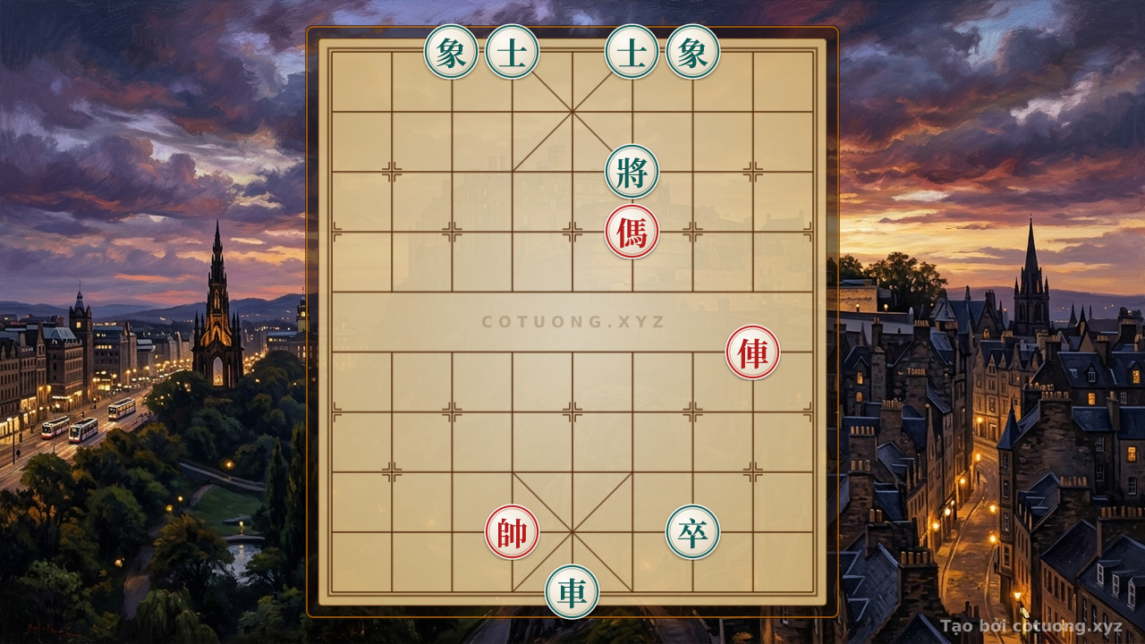 Thế cờ: The Secret of the Chess Master: Red Chariot Exposed on Row 5 - How to Turn the Battle in 3 Moves — Cờ Tướng Online