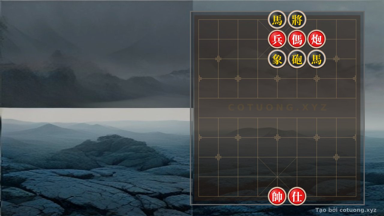 Thế cờ: Xiangqi Position: Black Horses Blockade, Red Cannon Weakened - Fatal Strategy — Cờ Tướng Online
