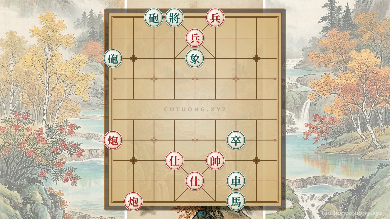 Thế cờ: Red Cannon Under Siege: Defensive Strategies for the Red Side in Xiangqi — Cờ Tướng Online