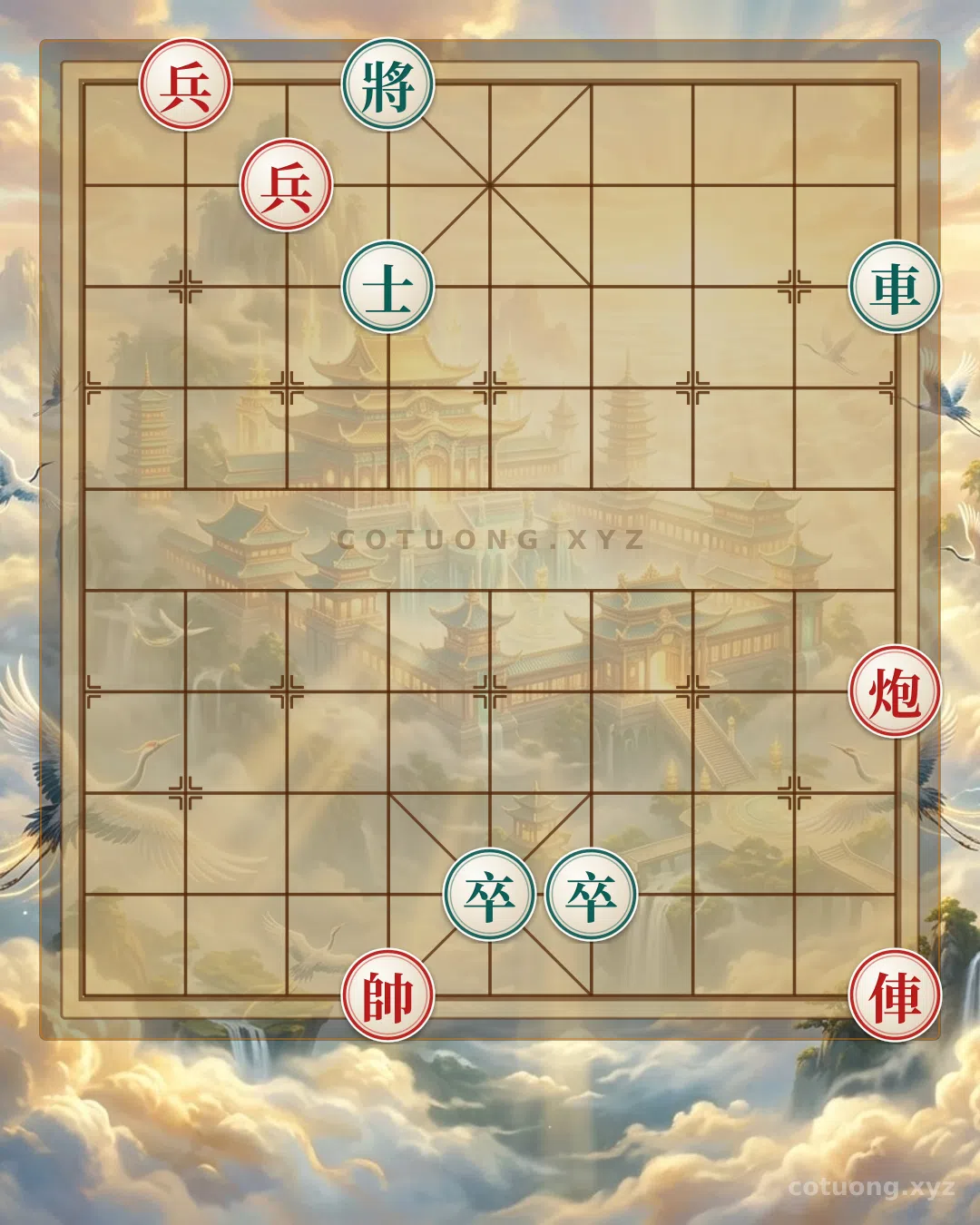 Thế cờ: Xiangqi (Chinese Chess) Opening: Red Rook on File 1 Pierces, Red Cannon on File 1 Shoots Empty — Cờ Tướng Online