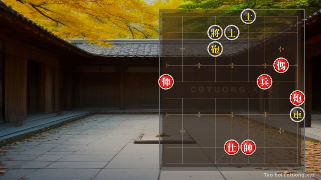 Thế cờ: Red General's Breakthrough: The Rook's 9th File Charge Against the Black General on the 9th Rank — Cờ Tướng Online