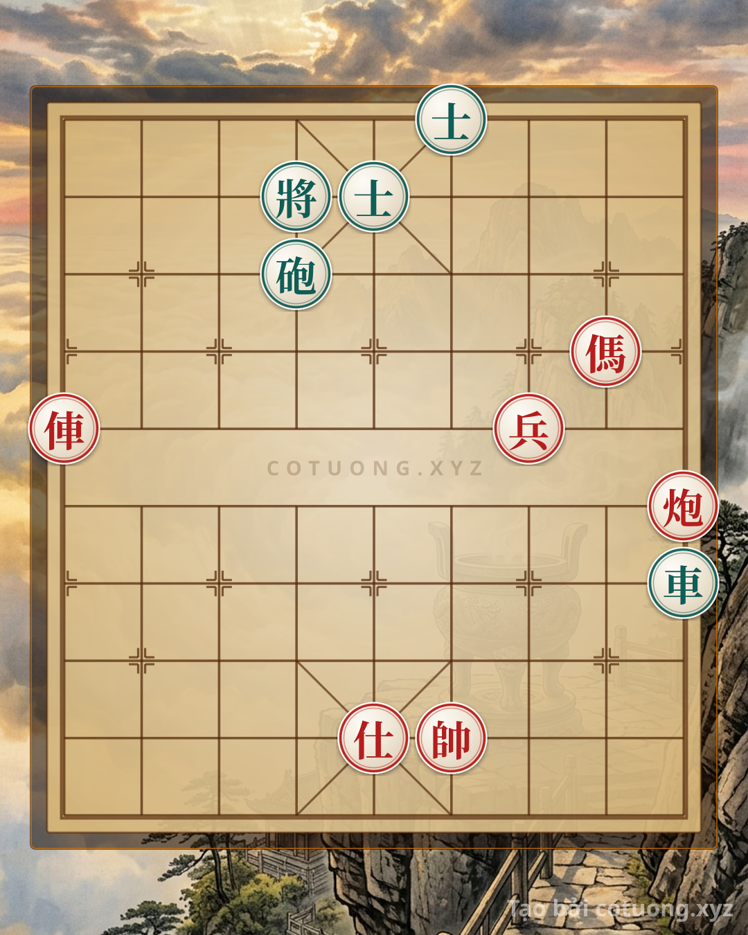 Challenge: Red General's Breakthrough: The Rook's 9th File Charge Against the Black General on the 9th Rank - Can you solve it?