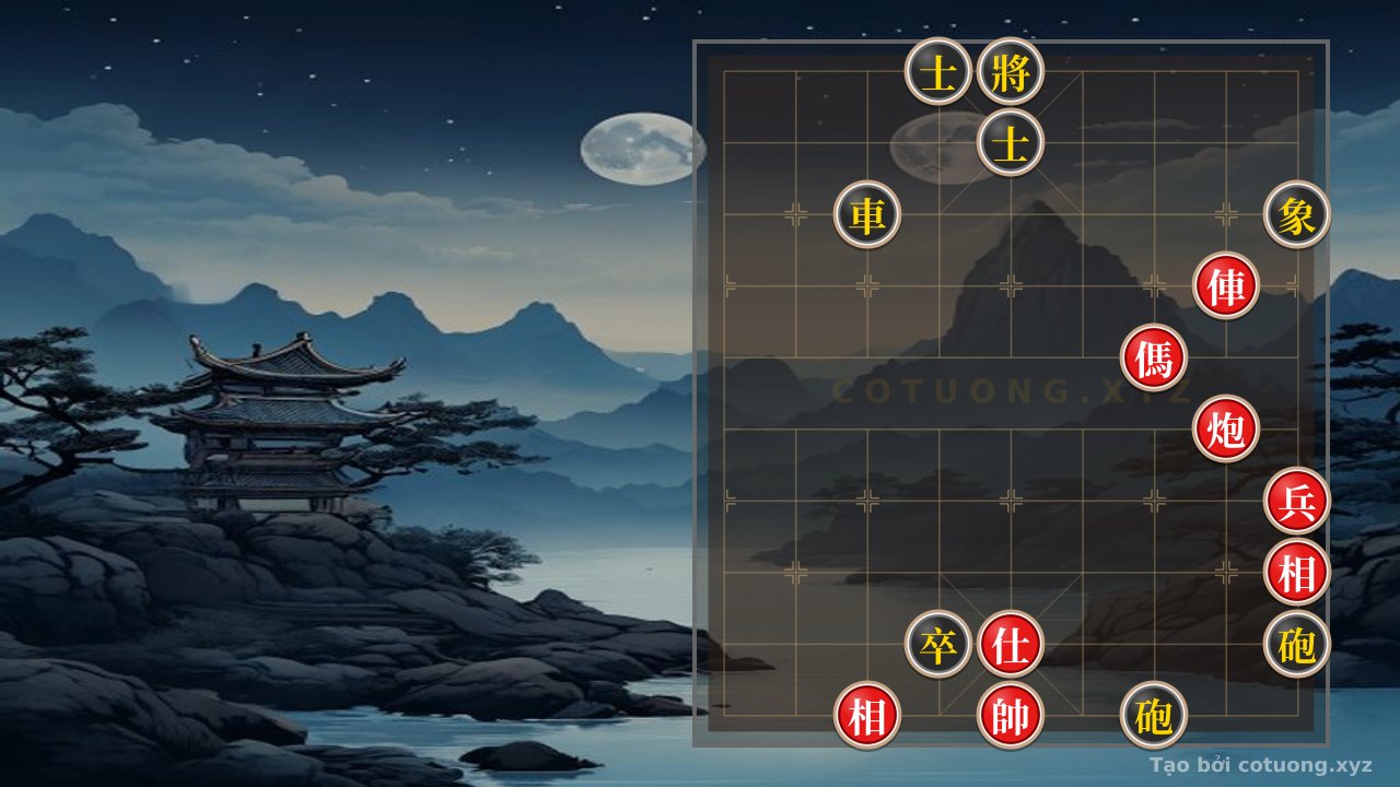 Thế cờ: The Divine Counterattack: Decoding the Rook-Cannon-Horse Checkmate Against Double Black Cannons — Cờ Tướng Online