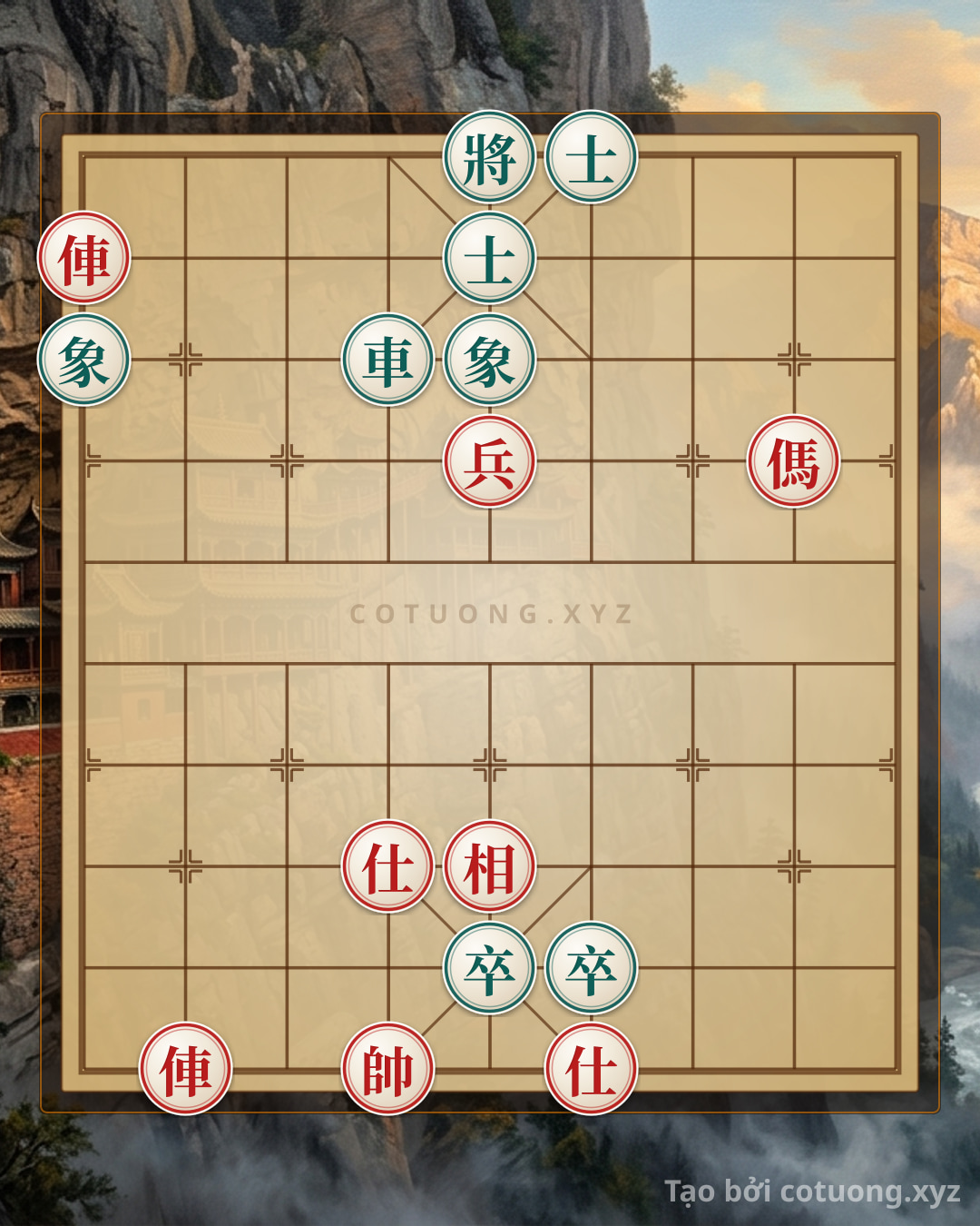 Challenge: Defensive Counterattack Strategy: Neutralizing Black's Checkmate Threat in a Level 1/10 Xiangqi Position - Can you solve it?