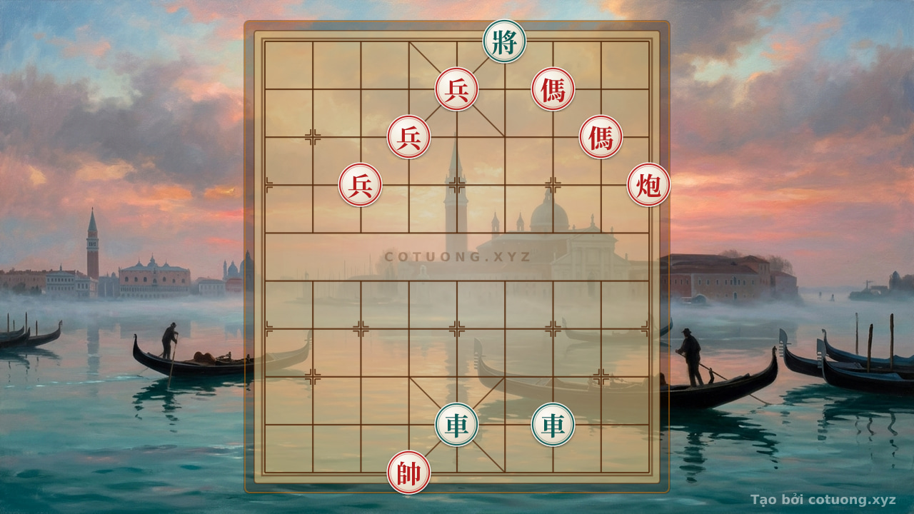 Thế cờ: Xiangqi Master's Secret: How to Defeat the Black Double Rooks with Two Cannons, Two Horses, and Three Pawns in One Move — Cờ Tướng Online