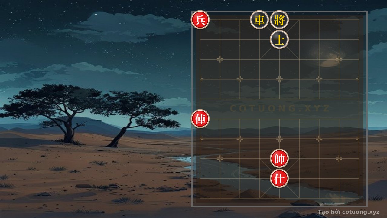 Thế cờ: Classic Checkmate Tactics: The Rook Pawn Crushes the Advisor in an Instant - When the Red General Dances Between Life and Death Lines — Cờ Tướng Online